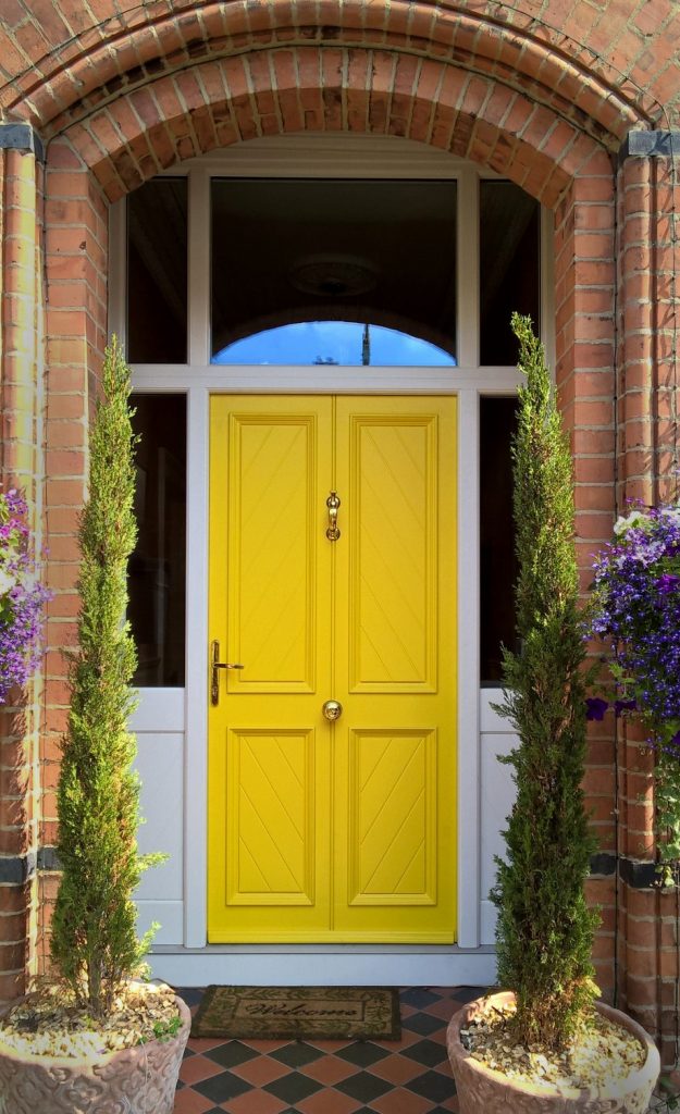 Grady Joinery, Brighton Hardwood Door in Yellow