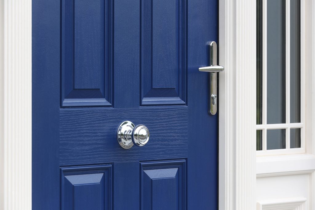 Grady Joinery, Kilcolman Composite Door in Cobalt Blue