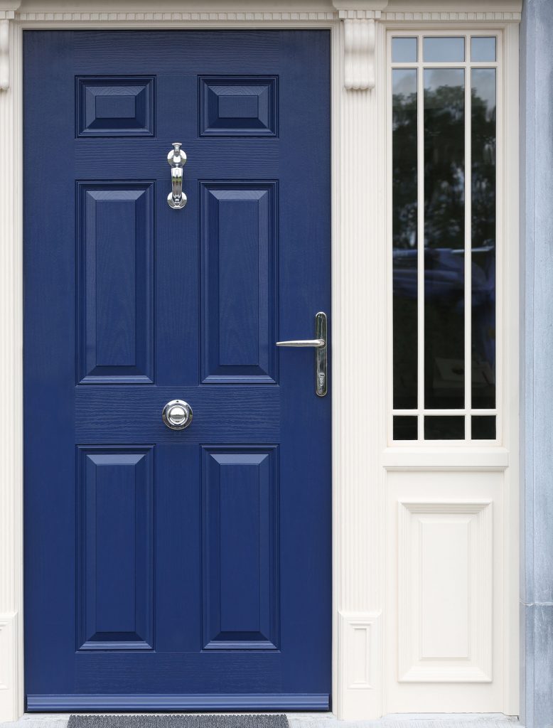 Grady Joinery, Kilcolman Composite Door in Cobalt Blue